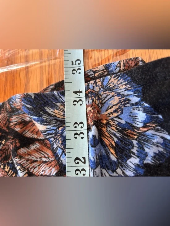 Maurices Black Long Sleeve Floral Knot-Front Midi Dress 2X - Picture 4 of 10